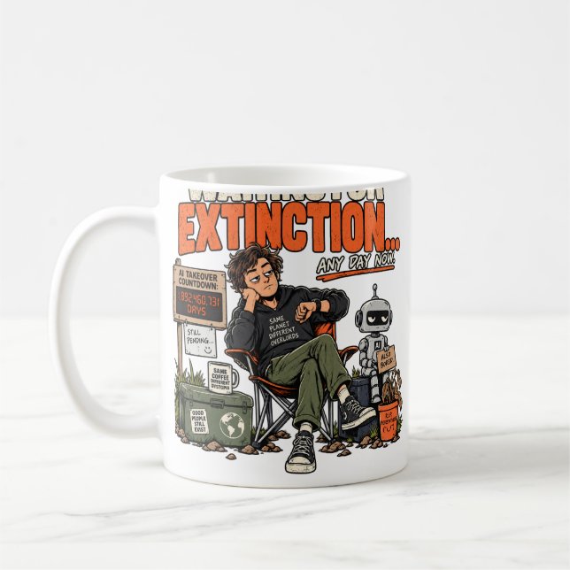 De Café Caneca Espera pela Extinção da IA (Esquerda)
