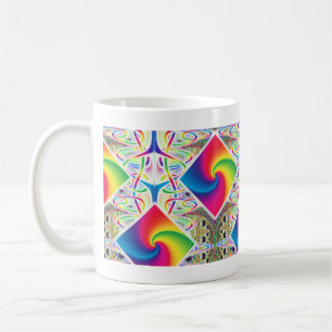 De Café Caneca espiral do arco-íris