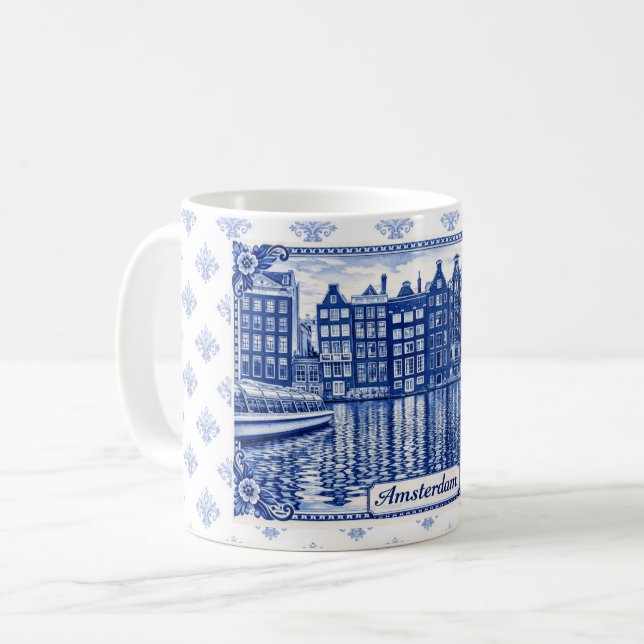 De Café Caneca estilo Delft Blue: Amsterdã (Frente Esquerda)