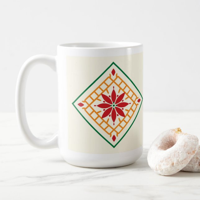 De Café Caneca Estrela Phulkari (Com Donut)