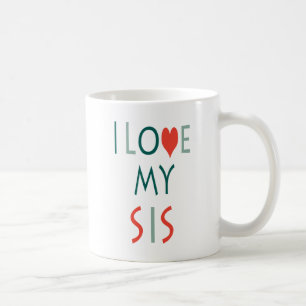 De Café Caneca Eu Amo Minha Irmã Zazzle
