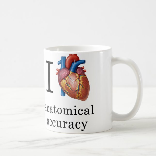 De Café Caneca Eu Coração Precisão Anatômica (Direita)