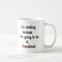 Caneca Eu Estou Sorriso Porque Vou Ser Avó