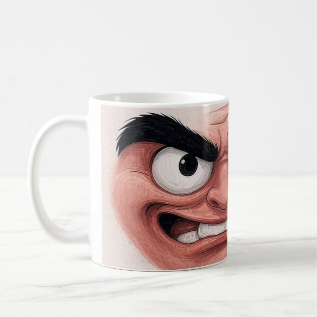 De Café Caneca "Eu Odeio Segundas" - O Rosto Irritado que  (Esquerda)