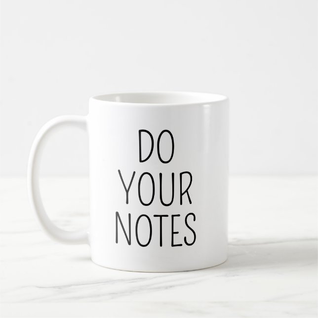 De Café Caneca Faça Suas Notas, Caneca Terapeuta, Presente (Esquerda)