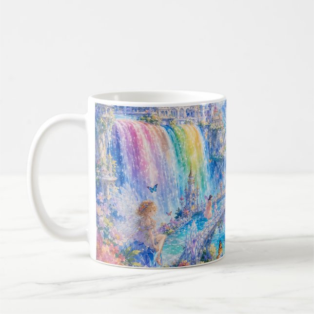 De Café Caneca Fantasia Cachoeira Fada Arco-íris (Esquerda)