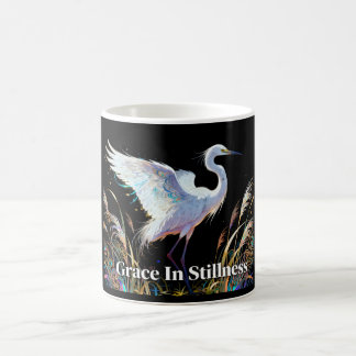 De Café Caneca Fantasia da Garça "Graça na Serenidade"