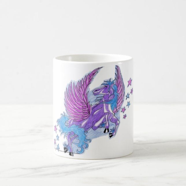 De Café Caneca Fantasia Pegasus Roxo (Centro)