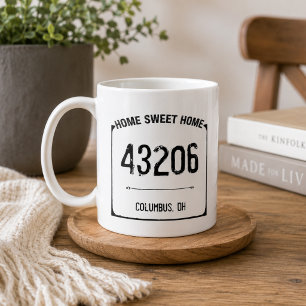De Café Caneca Farmhouse Lar Doce Código Postal