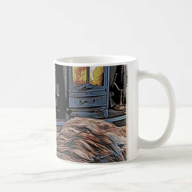 De Café Caneca farpada do tapete do Collie (Direita)