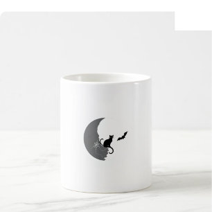 De Café Caneca Fase Lunar do Halloween - Osso e Carvão