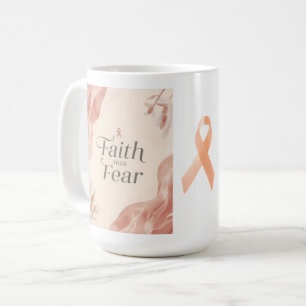 De Café Caneca Fé Sobre o Medo – Presente Cristão Inspirad