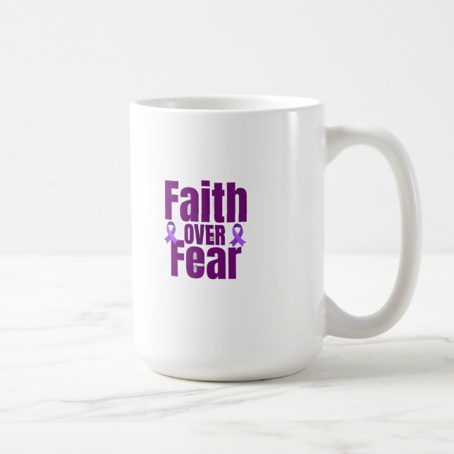 De Café Caneca Fé Sobre o Medo – Presente Cristão Inspirad (Direita)