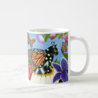 De Café Caneca feericamente da arte da fantasia do gato da