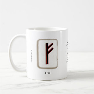 De Café Caneca Fehu RuneStone 330 ml
