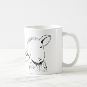 De Café Caneca feita sob encomenda dos carneiros do bebê
