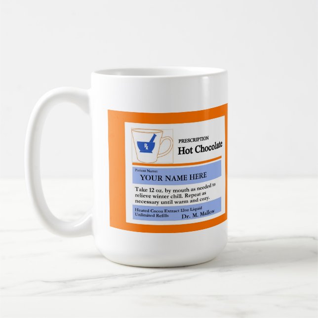 De Café Caneca feita sob encomenda engraçada do cacau da (Esquerda)