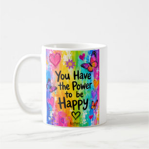 DE CAFÉ CANECA FELIZ ARCO-ÍRIS