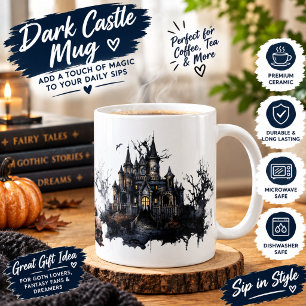 De Café Caneca Feliz Dia das Bruxas Casa Assombrada Gótica