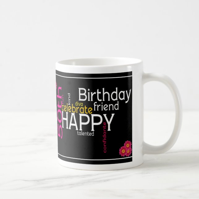 De Café Caneca feliz do aniversário da diva 50th (Direita)