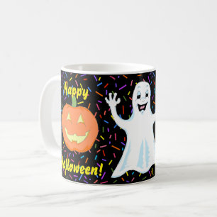 De Café Caneca Feliz Fantasma Halloween