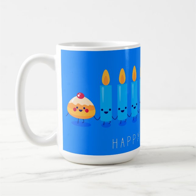 De Café Caneca Feliz Hanukkah (Esquerda)