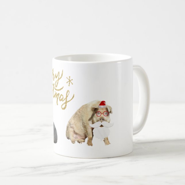 De Café Caneca Feliz Natal Henry e Eleanor Disfarçados! (Frente Esquerda)