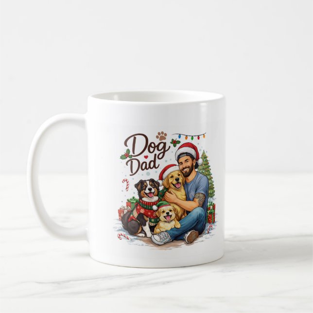 De Café Caneca Feliz Natal Papai Cachorro – Presente Diver (Esquerda)