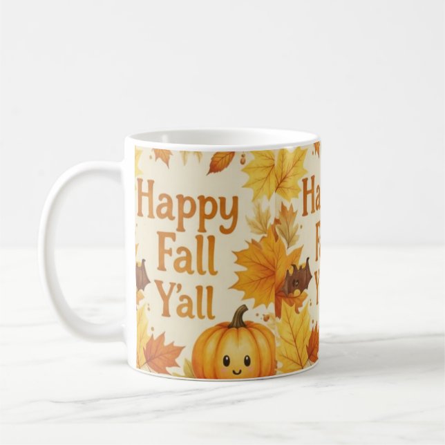 De Café Caneca Feliz Outono para Todos (Esquerda)