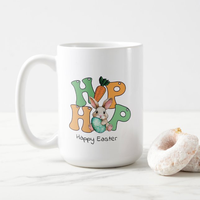 De Café Caneca Feliz Páscoa (Com Donut)