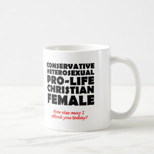 De Café Caneca Feminina Cristã Prolife Ofensiva Humor