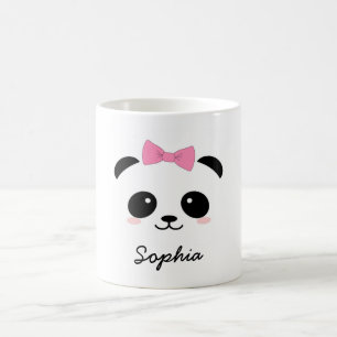 De Café caneca feminino personalizada da panda animal