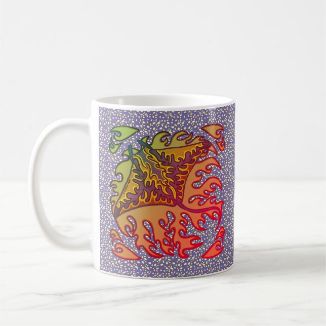 De Café caneca Flaming Manta Ray (Esquerda)