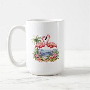 De Café Caneca Flamingo Rosa