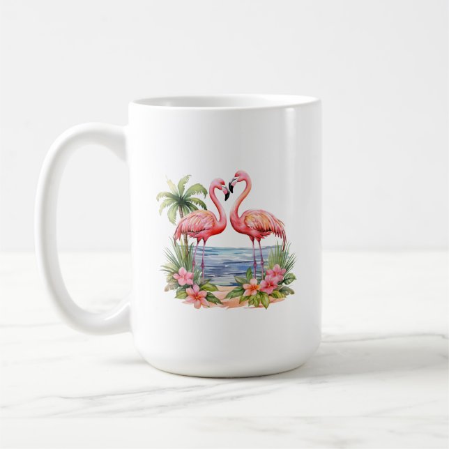 De Café Caneca Flamingo Rosa (Esquerda)