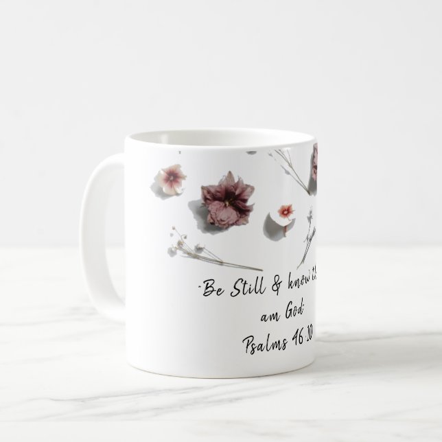 De Café Caneca Floral (Frente Esquerda)