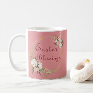 De Café Caneca Floral Bênçãos da Páscoa