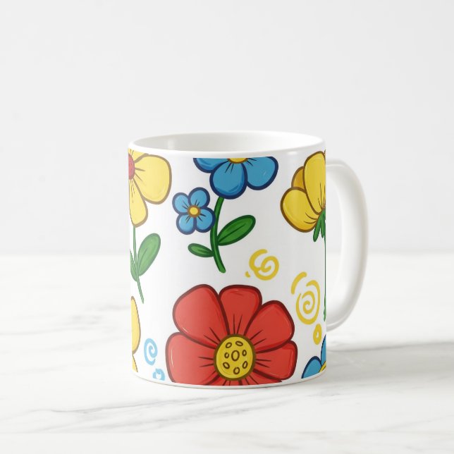 De Café Caneca Floral Bloom & Sip  (Frente Esquerda)