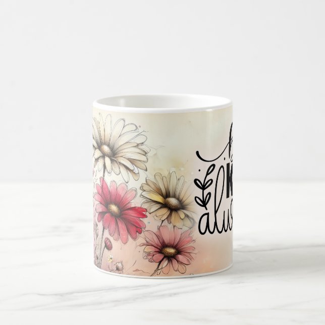 De Café Caneca Floral Citações Positivas (Centro)
