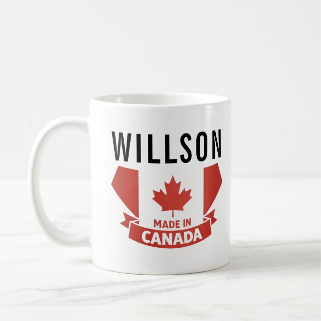De Café Caneca Floral do Dia do Canadá | Canadá Fofo (Esquerda)