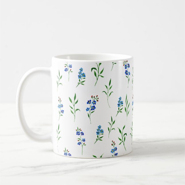 De Café Caneca Floral Esqueça-Me-Não (Esquerda)