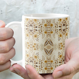 De Café Caneca Floral Estilo Fazenda