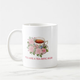 De Café Caneca Floral Mãe Tea-Riffic