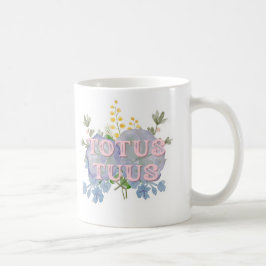 De Café Caneca Floral Mariana Católica Totus Tuus