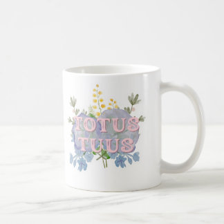 De Café Caneca Floral Mariana Católica Totus Tuus