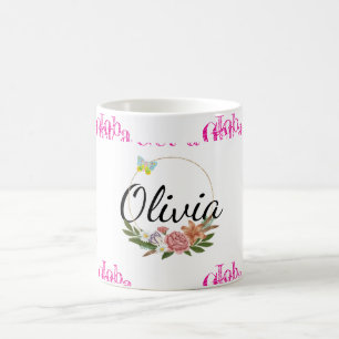 De Café Caneca Floral Olivia - Arrume um Emprego