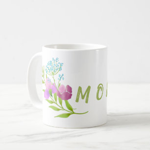 De Café Caneca Floral para Mãe