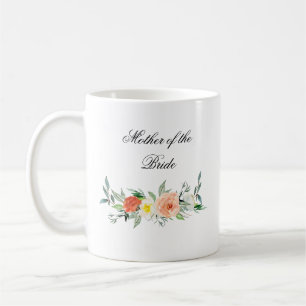 De Café Caneca floral personalizada do favor do casamento