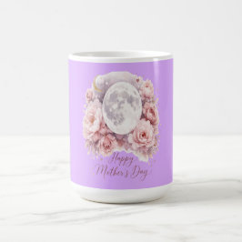 De Café Caneca Floral Pretty Mauve Moon 15oz – Presente pa