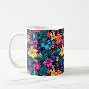 De Café Caneca Floral Tropical
